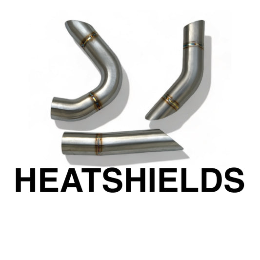 Heatshields Dyna 6 Speed Malparidos 2:1 exhaust